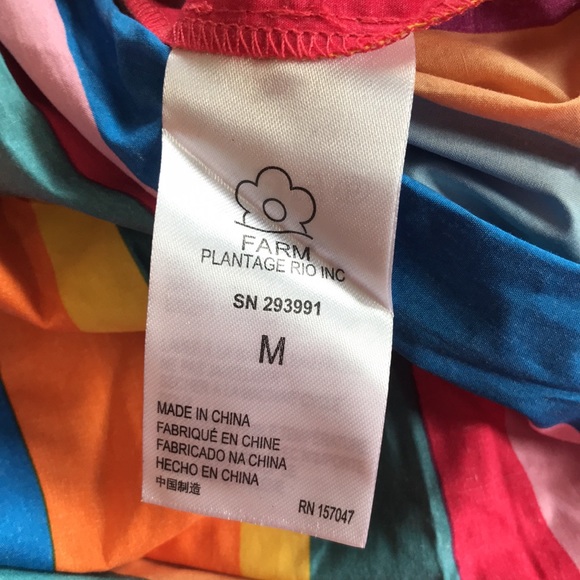 🎉HP🎉 Farm Rio Striped Scarf Maxi Dress Size M - Picture 13 of 14